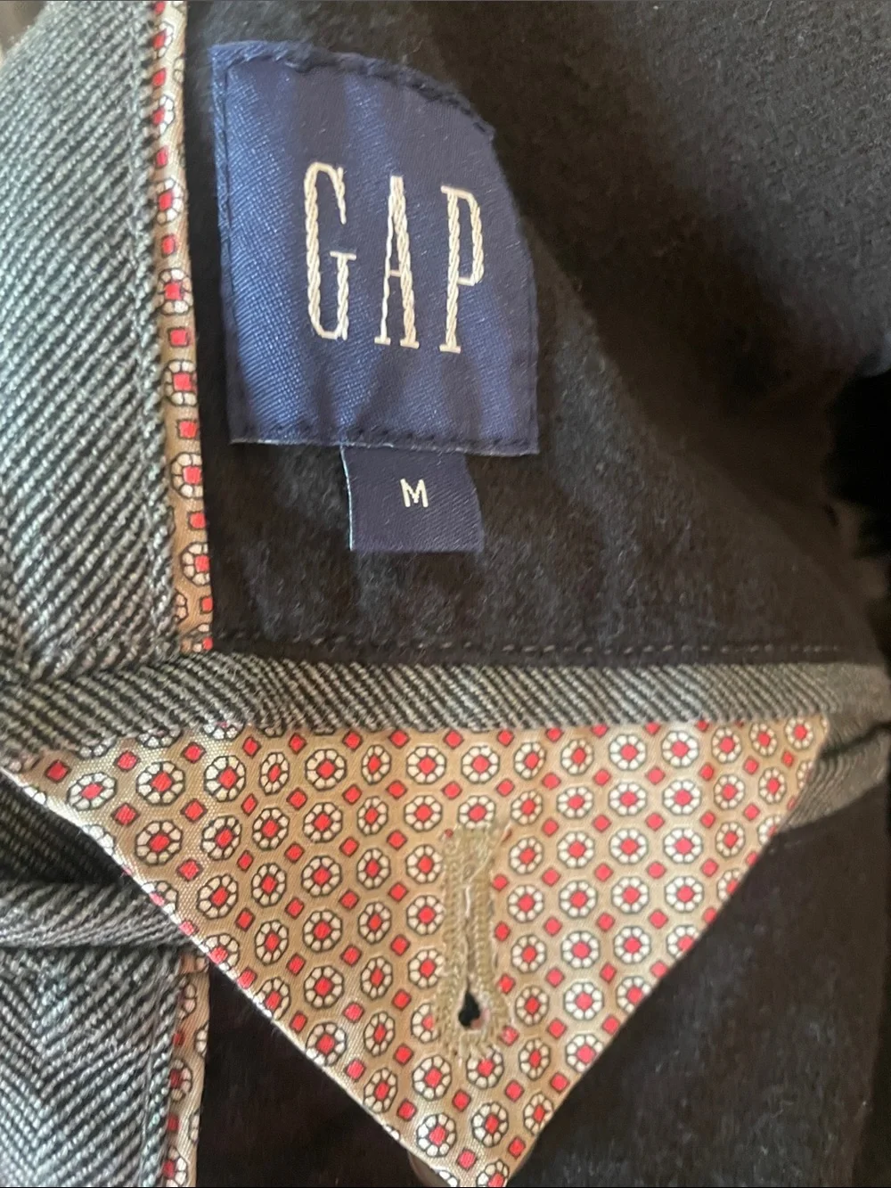 GAP Men's Gray Three-Button Blazer
